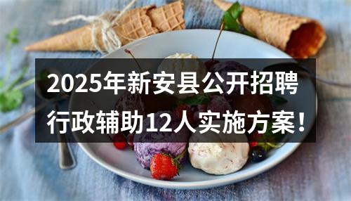 2025年新安县公开招聘行政辅助12人实施方案！ 图片