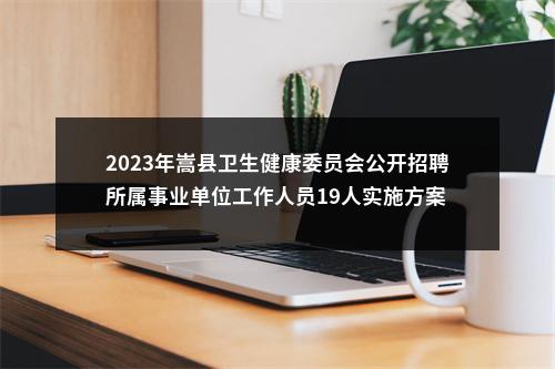 2023年嵩县卫生健康委员会公开招聘所属事业单位工作人员19人实施方案 图片